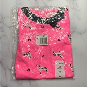 🌸Jumping Beans Hot Pink Dalmatian Babydoll - 24M